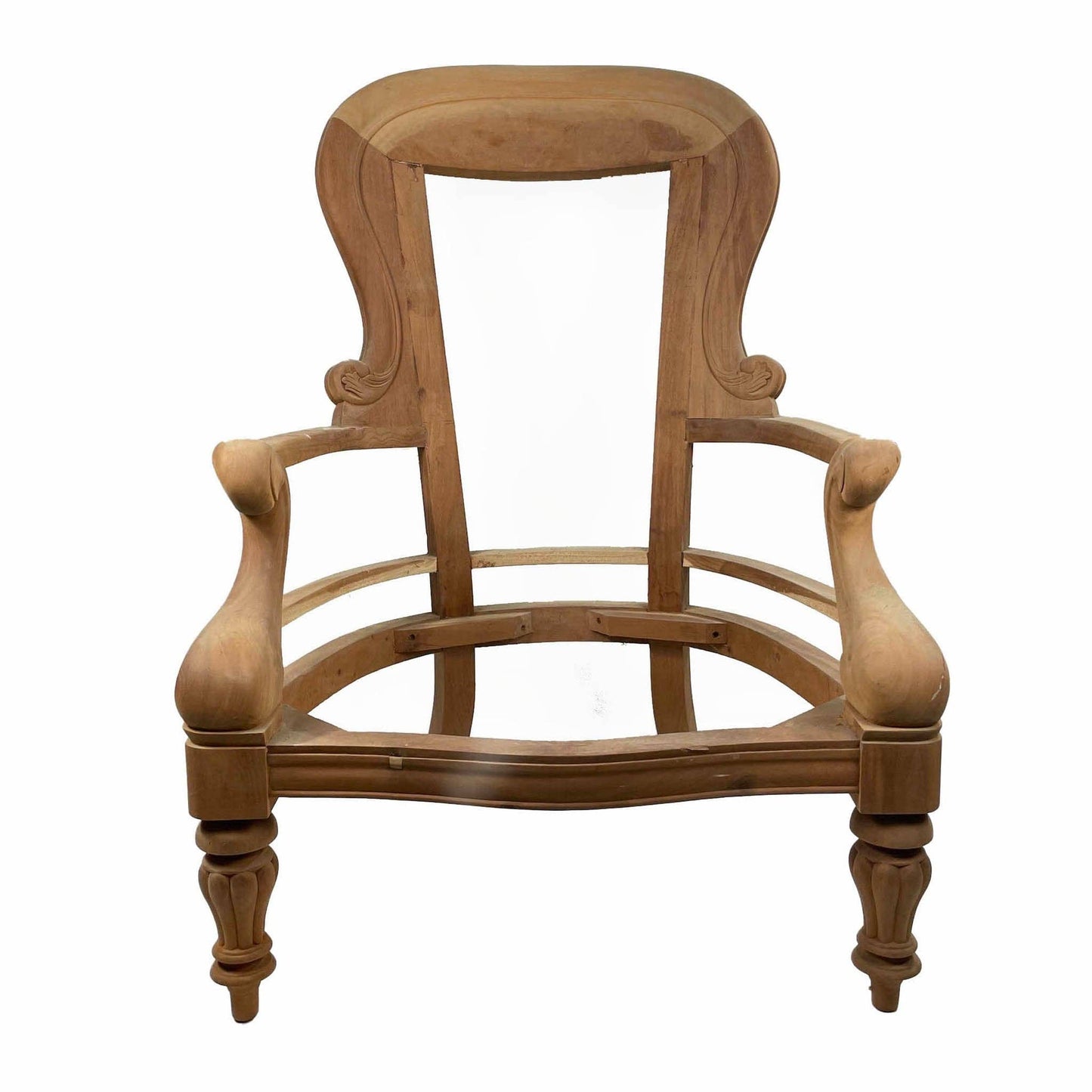 large oval arm chair frame