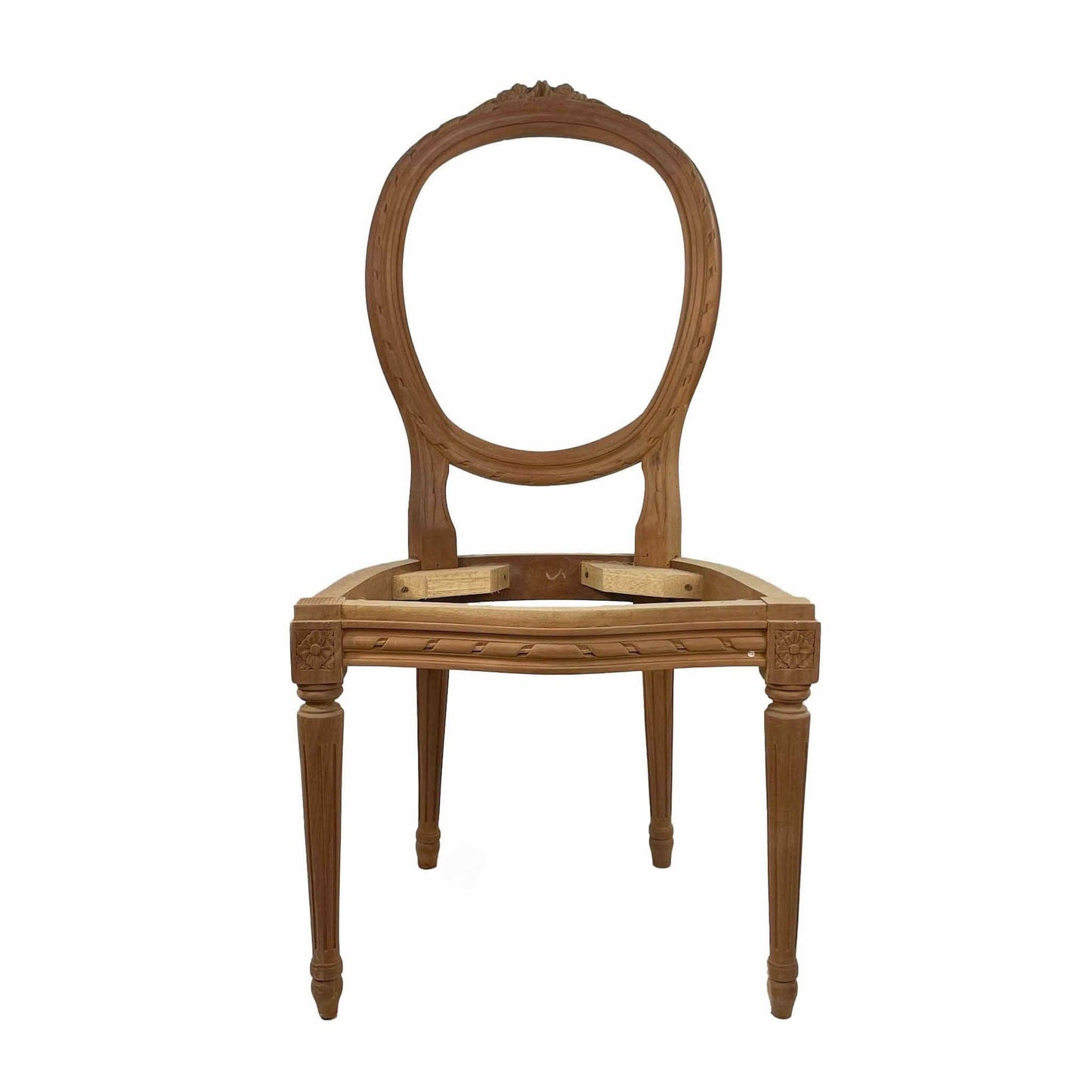 oval back ornate chair frame