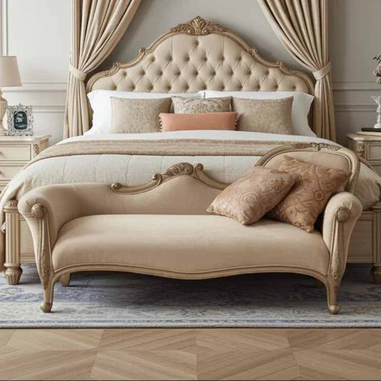 French Period Style Chaise Lounge Chair - Main Image