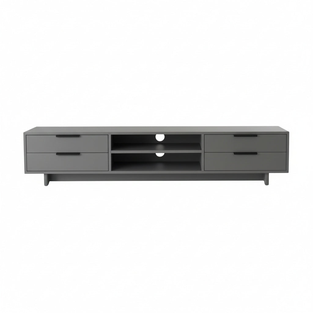 tv cabinet cut out on white background
