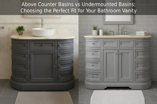 Above Counter Basins vs Undermounted Basins: Choosing the Perfect Fit for Your Bathroom Vanity Unit