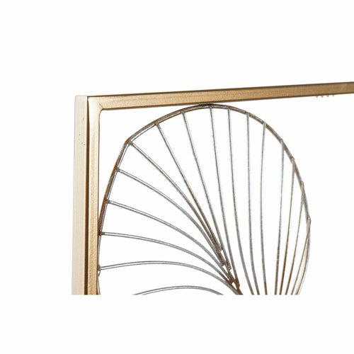 Metal headboard with decorative design on a white background