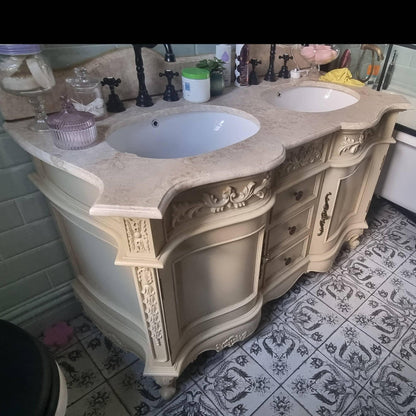 very ornate bathroom vanity unit