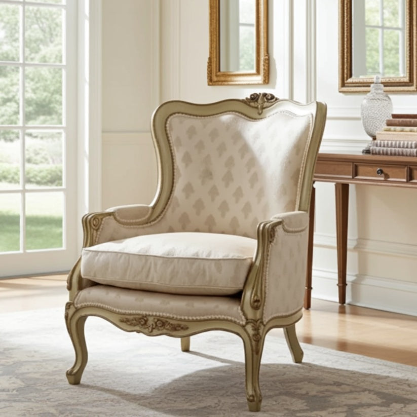 french style single seat armchair