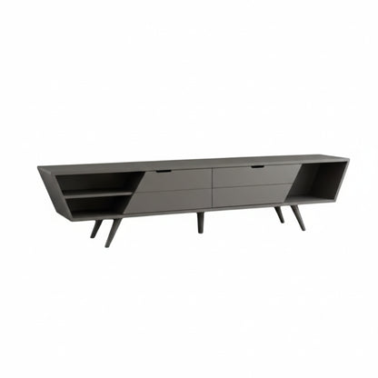 cut out of nordica angled tv cabinet on white background