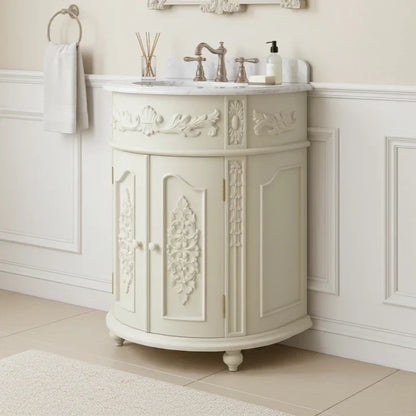 petite french style bathroom vanity unit
